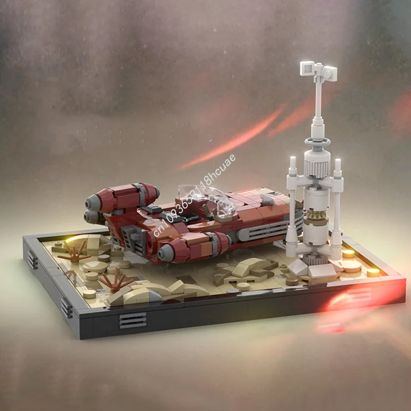 

647PCS Moc Star Battle Desert Land Spaceship Diorama Model Building Blocks Bricks Diy Creative Assembly Educational Toy Kid Gift