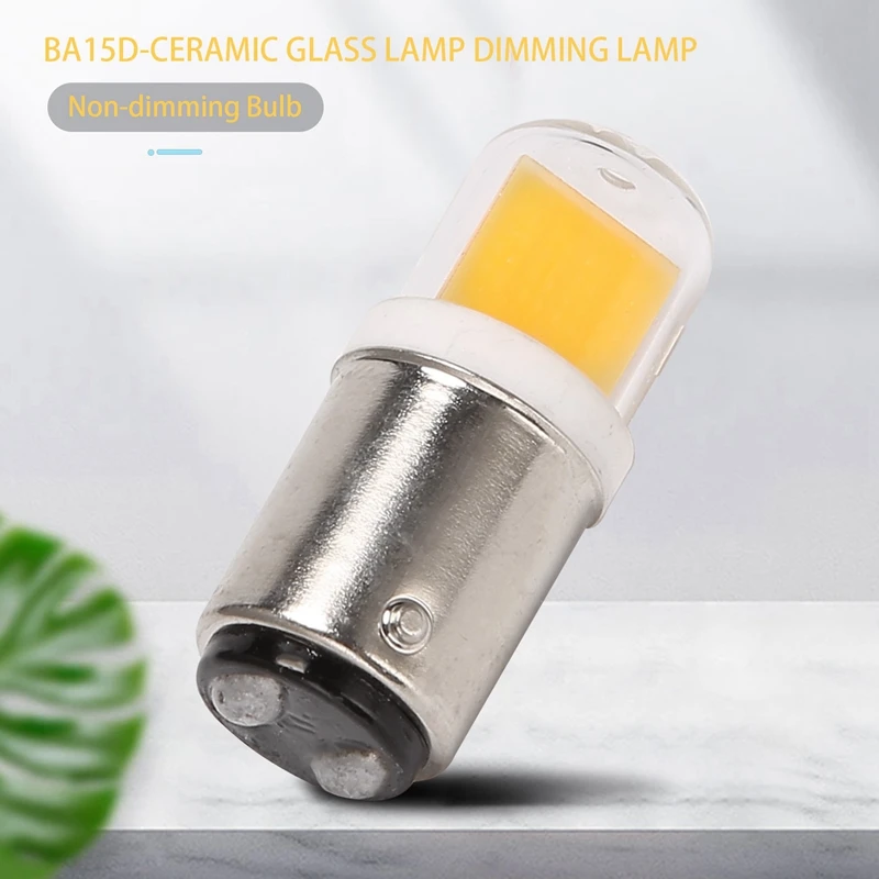 BA15D Led Light Bulb 3W 110V 220V AC Non-Dimming 300 Lumens COB 1511 Led Lamp White Warm White For Chandelier Sewing Machine