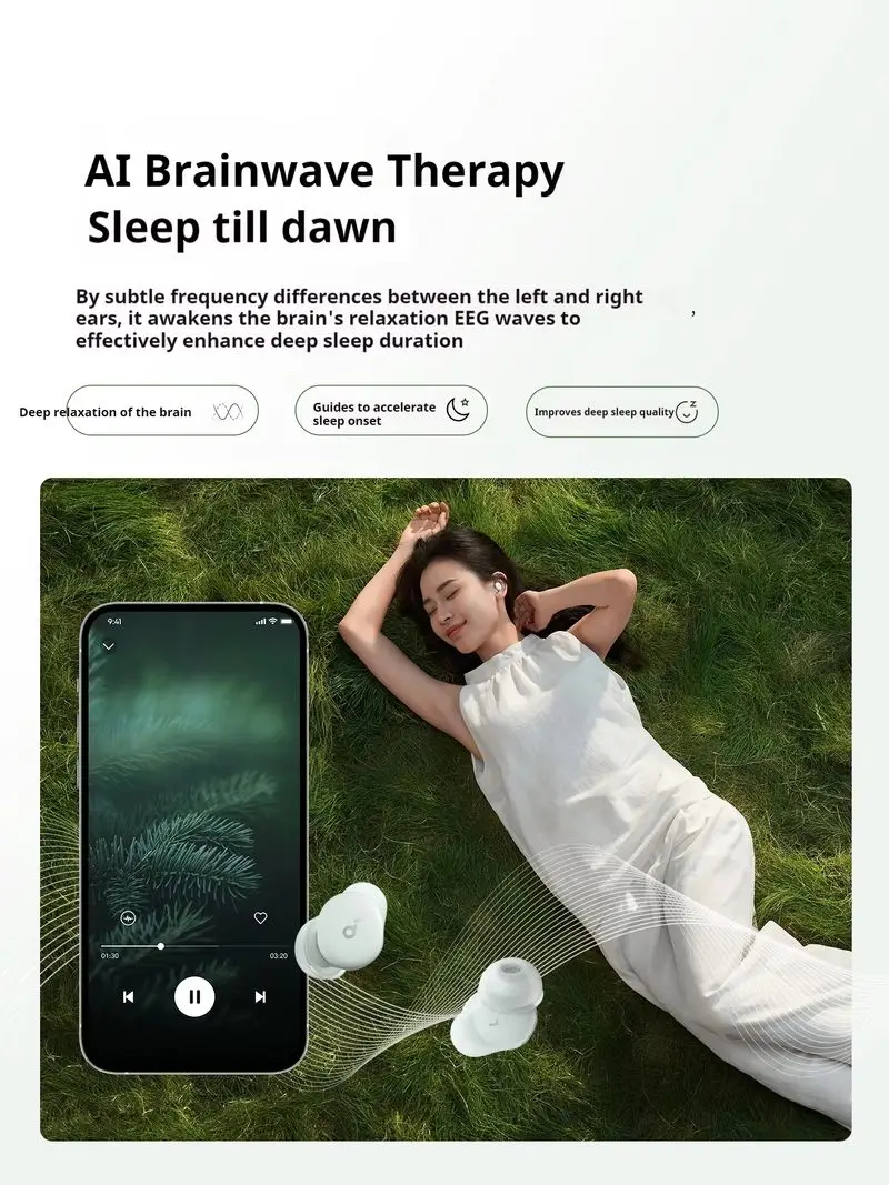 مبيعات جديدة Soundcore Sleep A30 D1301 ANC سماعات لاسلكية سماعات أذن عالية التردد للحد من الضوضاء سدادات أذن صغيرة 800 مللي أمبير في الأذن