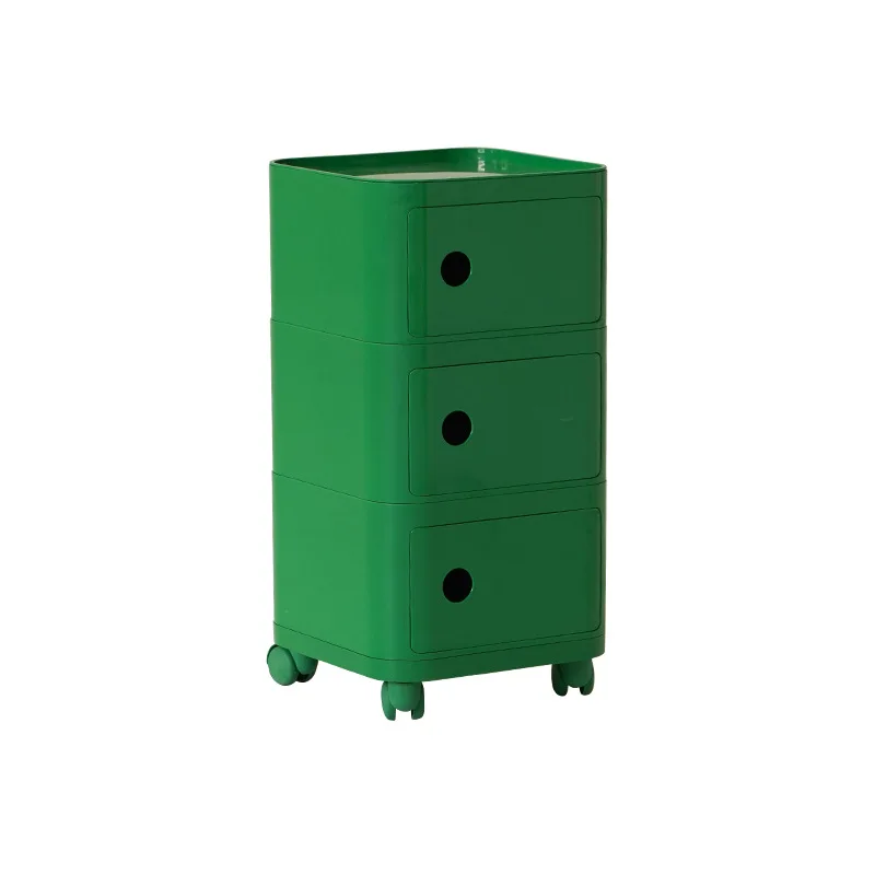 

Small apartment, very narrow movable square multi-layer storage cabinet, storage cabinet, modern simple bedroom bedside table