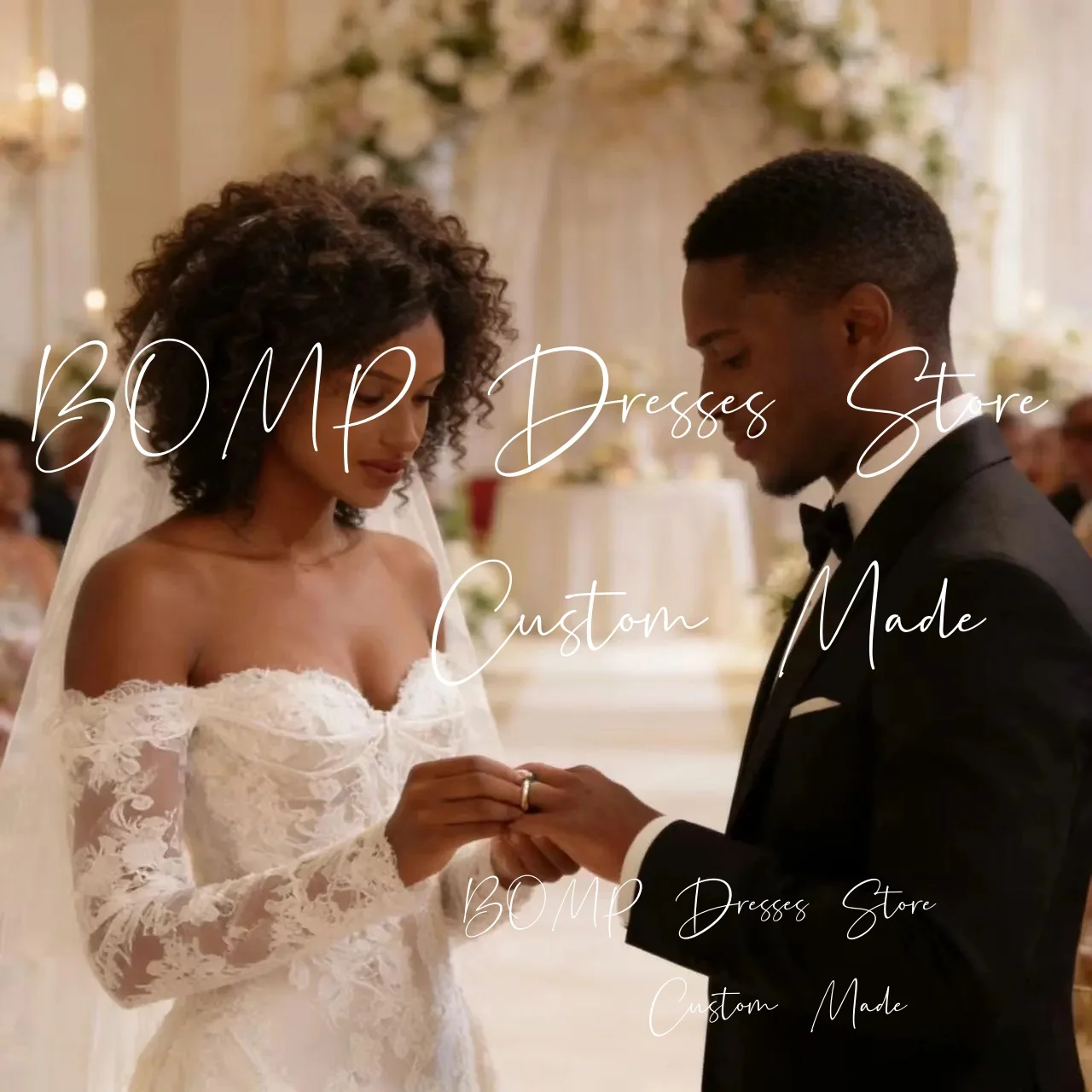 BOMP فساتين زفاف ساحرة من الدانتيل حورية البحر للعروس بدون أكتاف سويب تراين فستان زفاف مخصص جديد رداء de mariée 2026