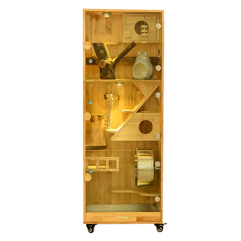 

Клетка с кондиционером, шкаф, вилла, роскошная специальная одежда для домашних животных, слепая зона из цельного дерева, бытовая медовая сумка, планер, кладовая