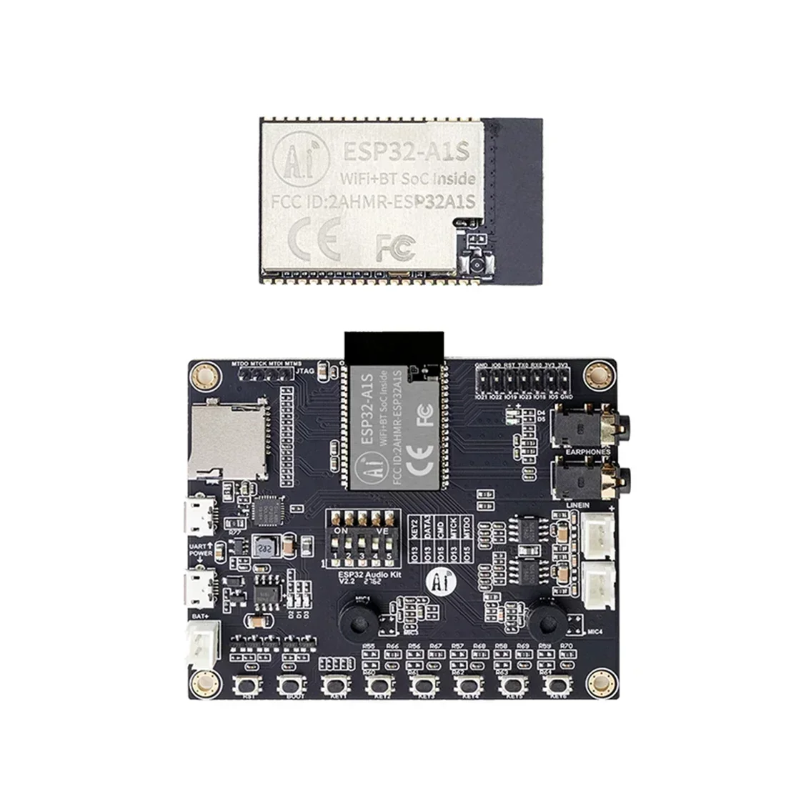ES8311 ESP32-A1S ESP32-Audio-Kit ESP32-CAM ESP32-S ESP32-SL NodeMCU-32S CH340 CP2102 ESP32-G Ai-Thinker sockets gold image 3