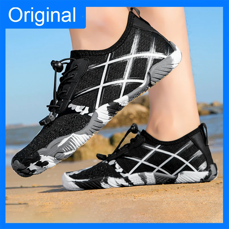 

Пляжные сандалии для пар, быстросохнущие, для ходьбы босиком, летние, многофункциональные, для активного отдыха, для катания на лодках, серфинга, пятипальцевые кроссовки для водных видов спорта