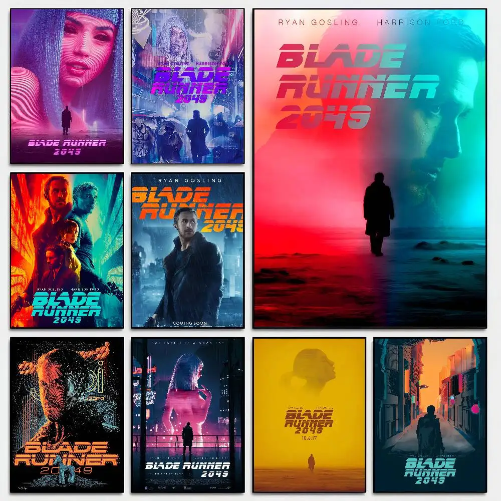Classic Movies Blade Runner 2049 Poster Self-adhesive Art Room Entrance Restaurant Wall Decor Art Painting