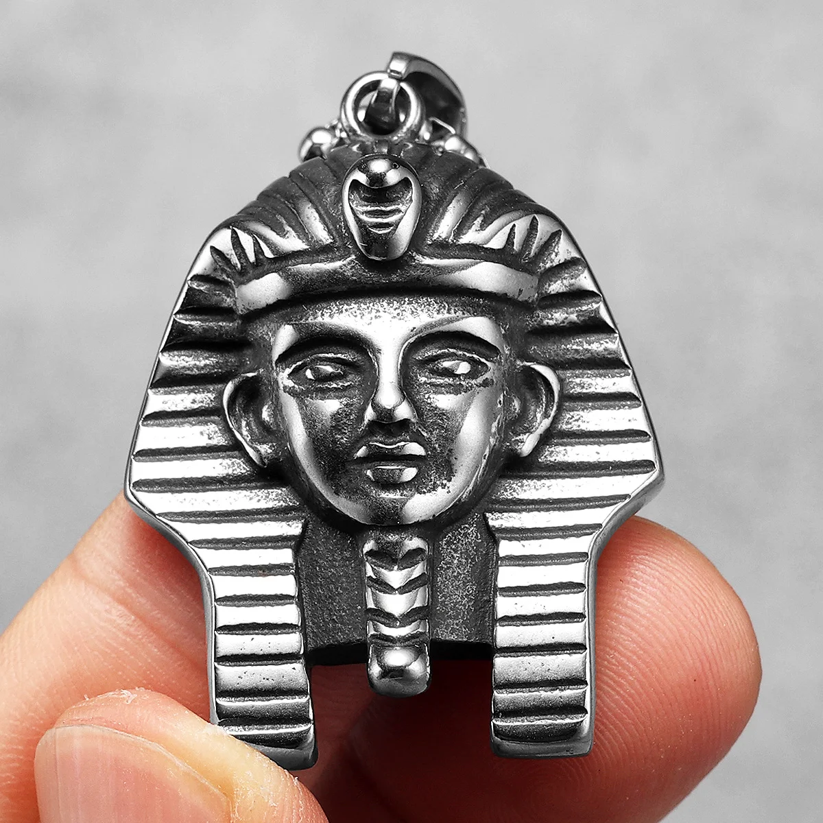 Egypt Pharaoh Sphinx Stainless Steel Men Necklaces Pendant Chain Powerful Amulet Cool Things For Women Jewelry Gift Wholesale