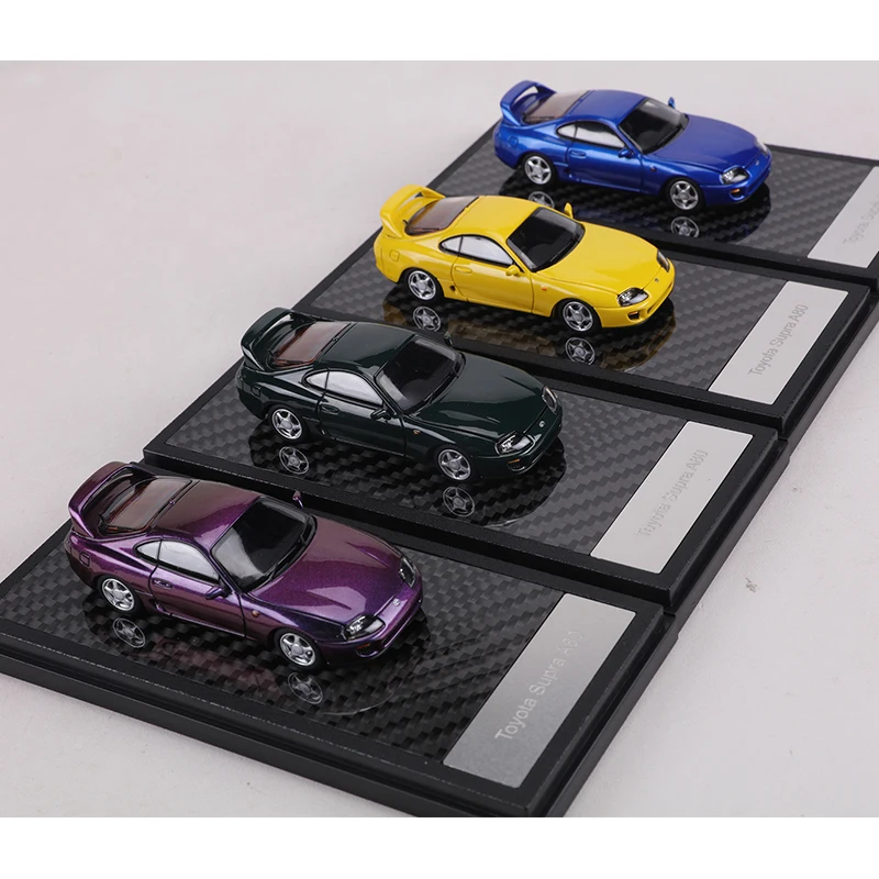 LCD 1:64 Supra A80 Alloy Model Car Can Open The hood view 4