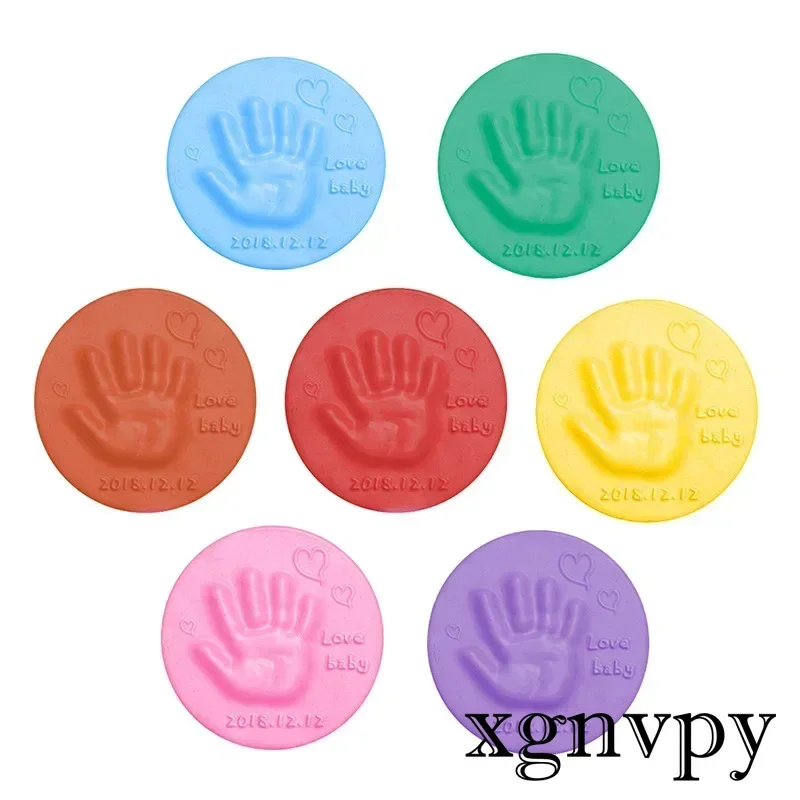 

Baby Care Air Drying Soft Clay Baby Handprint Footprint Imprint Kit Casting Parent-child Hand Inkpad Fingerprint Kids Toys 20g