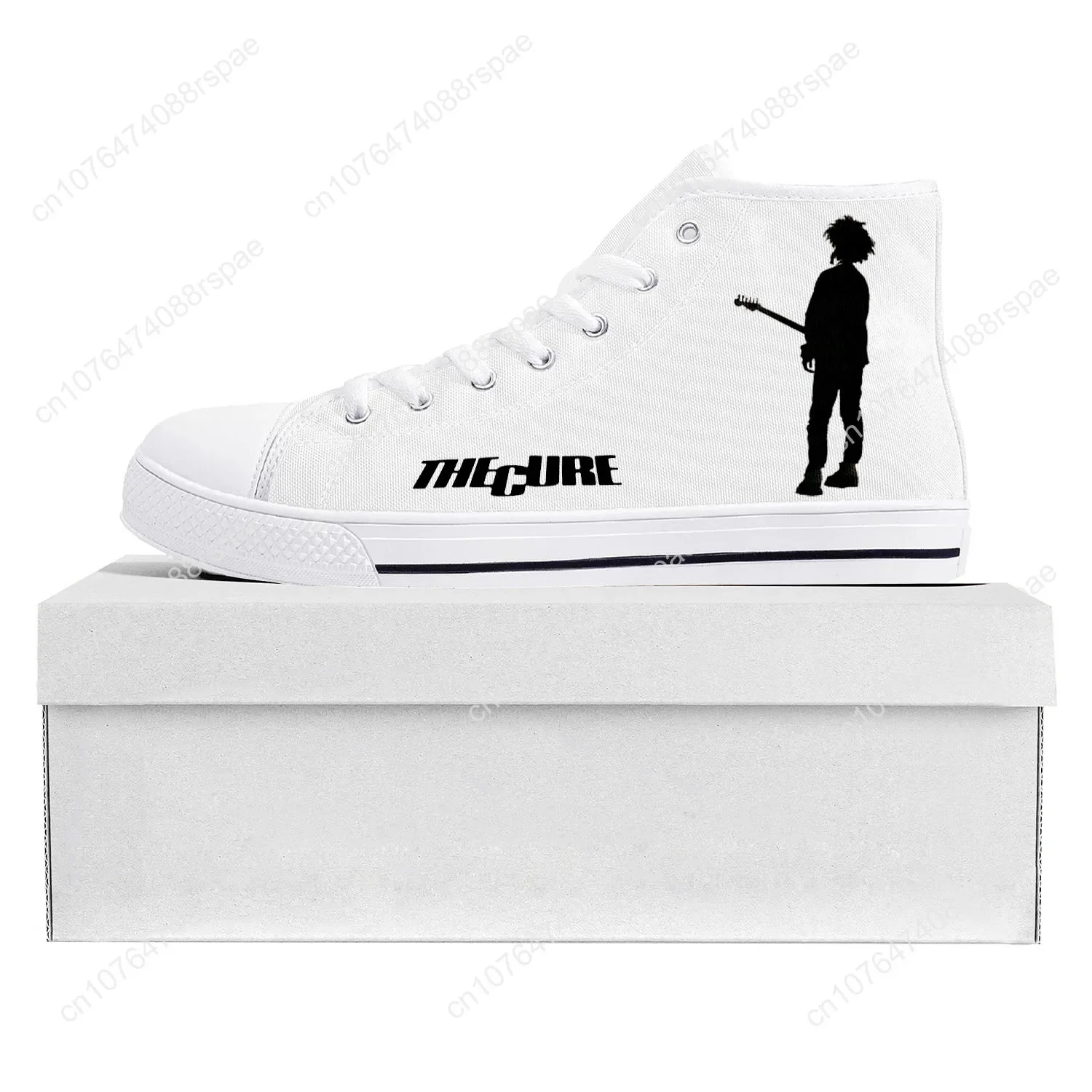 Cure Band The Robert Smith High Top Rock Sneakers di buona qualità uomo donna adolescente tela bianca Sneaker coppia scarpe personalizzate