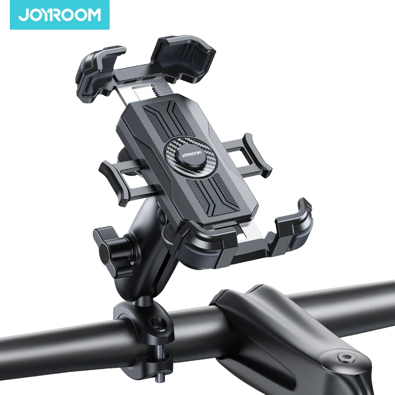 Joyroom Shockproof Motorcycle Phone Holder Mountain bike road bike mobile phone stand electric bike anti-vibration navigation