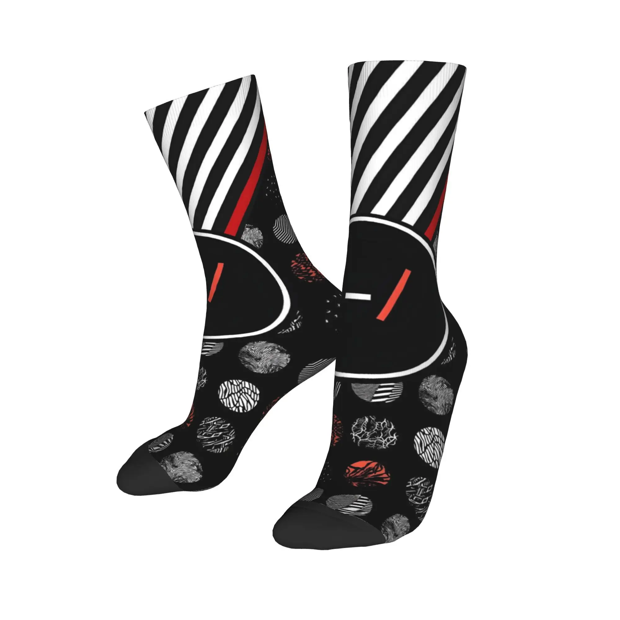 Custom T-Twentys One P-Pilots Hot Brand Logo Men Women Crew Socks Unisex Funny 3D Print Heavy Metal Dress Socks
