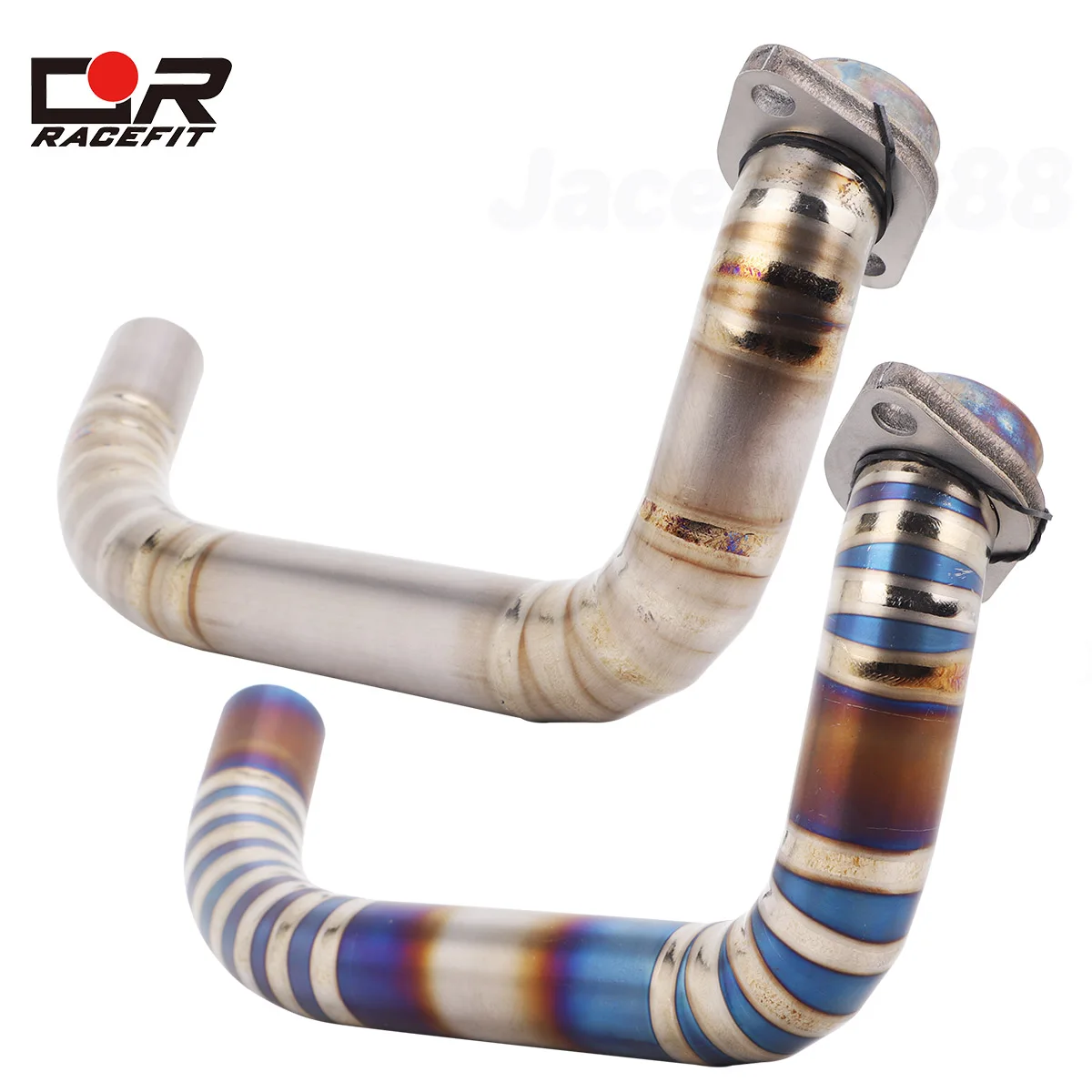 Motorcycle Exhaust Header Pipe Stainless Steel/Titanium Front Manifold Tube For Italjet Dragster 300 2024-2026 Scooter Fit Stock
