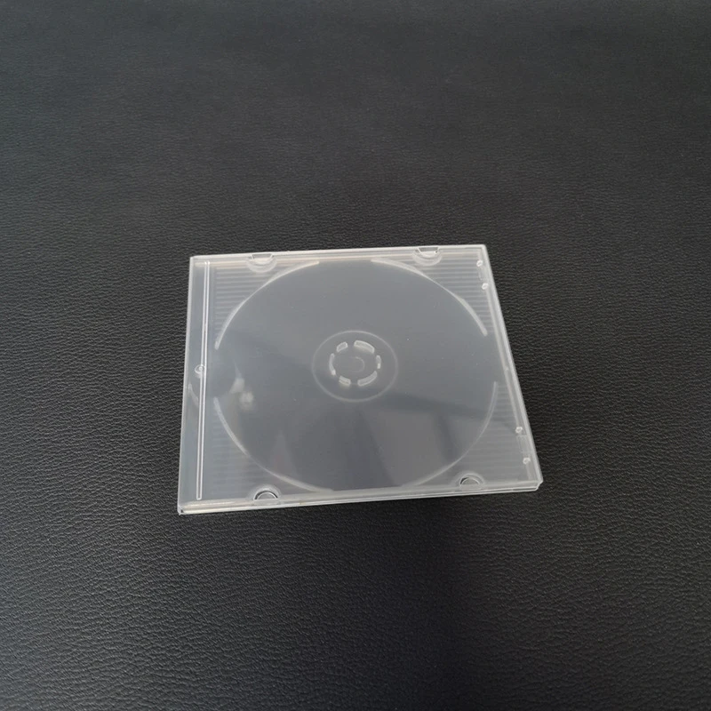 1Pc 8CM Transparent PP Ultrathin Standard DVD Case 3Inch CD Package Portable CD Storage Box