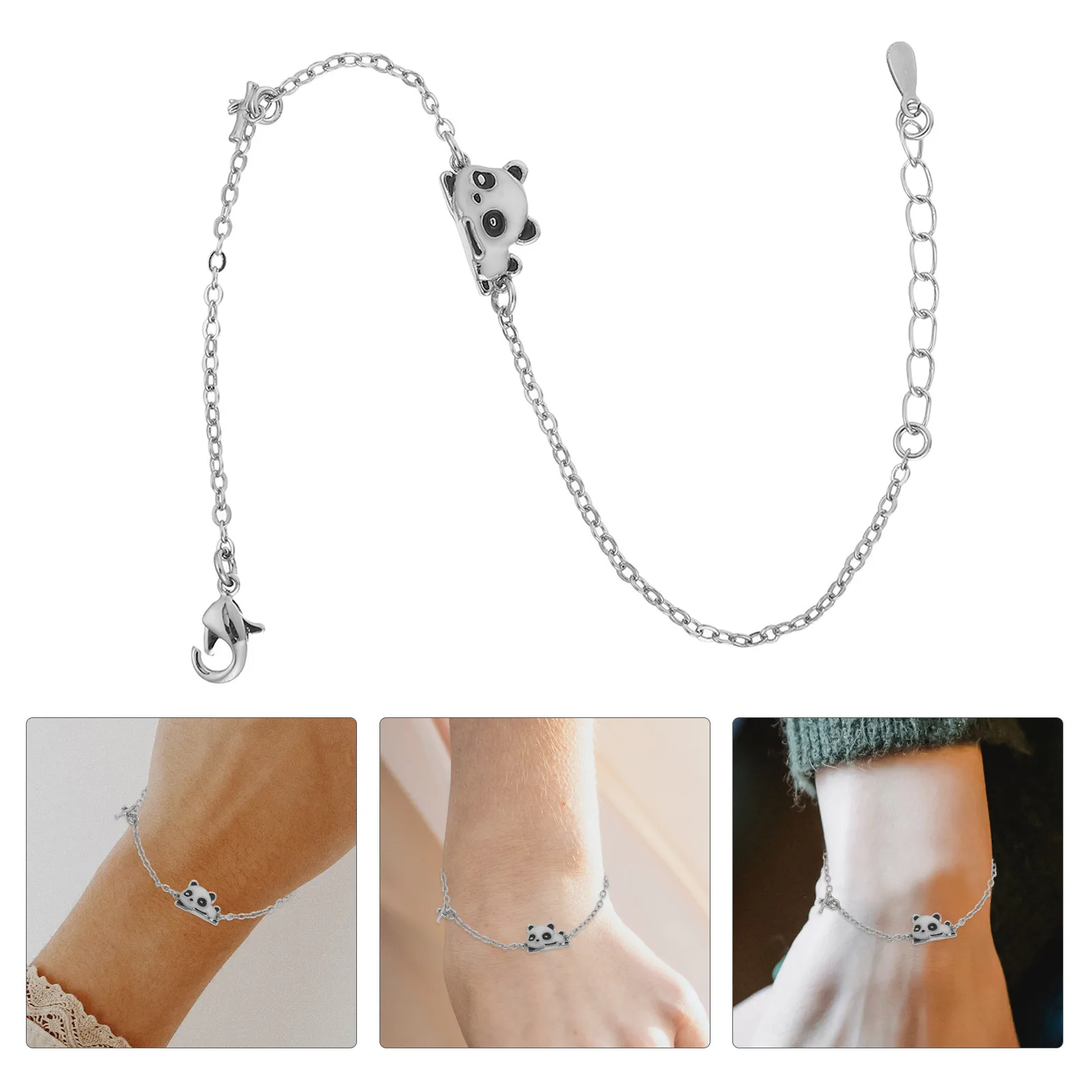 

Adjustable Bracelet Stylish Animal Wrist Jewelry Lucky Bracelet for Women Girls Daily Party Panda Jewelry