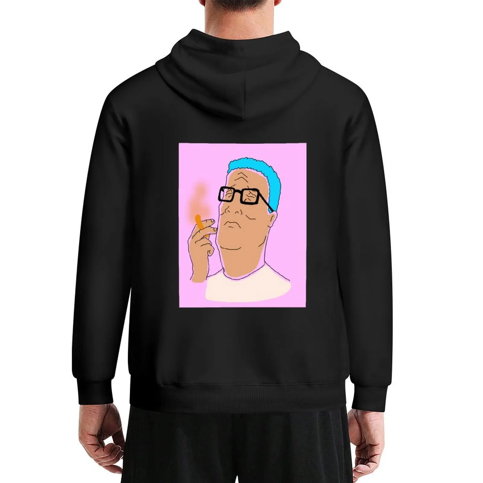 

Hank Hill Smokin_ a Cheeto Puff Hoodie autumn anime clothing men's coat japanese style hoodie man