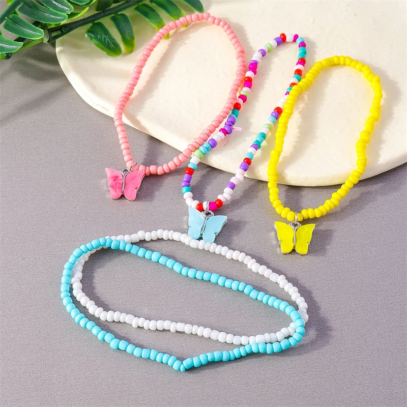 5 Stück/Set, modische, handgefertigte Armbänder mit Schmetterlingsmotiven, für Damen, Mädchen und Freundinnen, als Schmuckgeschenk. – Detail 6
