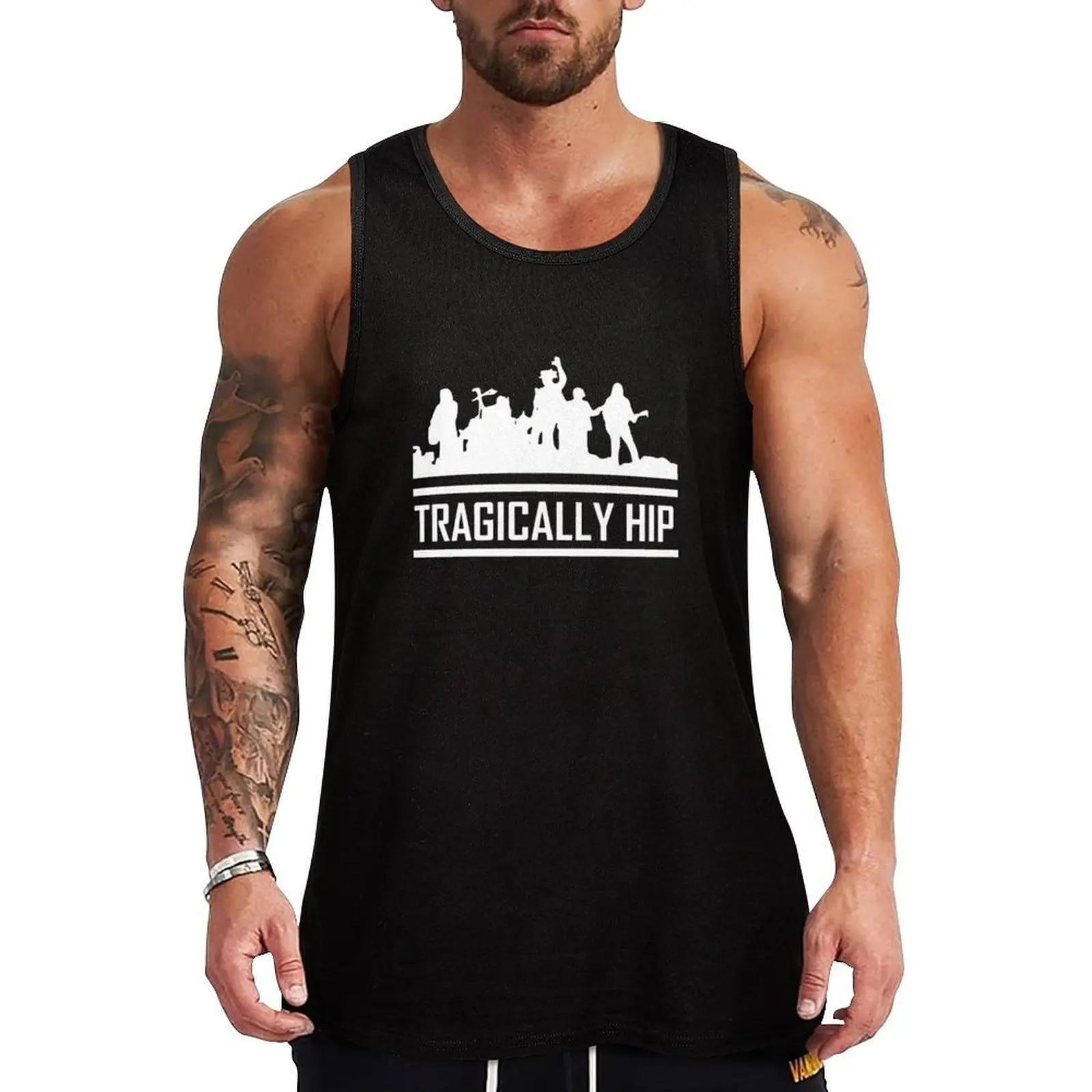 tragically hip band Tank Top Fashion Graphic Tank Top Trendy Print Sleeveless Shirt