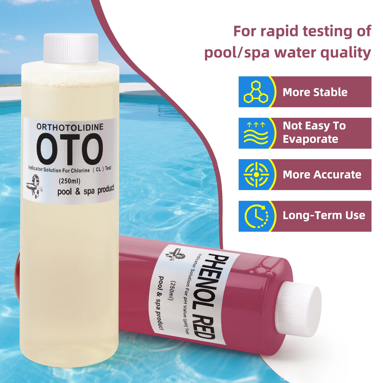 Kit de Teste de Água para Pisc - Ph Up Down Solution avaliação e preço
