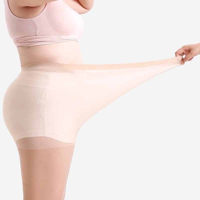 Damen Übergröße 20 Denier Transparente Strumpfhose mit Hoher Taille, Nylon-Strumpfhose, Superelastisch XL-4XL, Große Größen für Kräftige Damen bis 150kg/330lbs – Detail 22