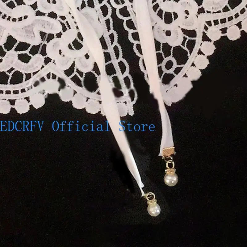 

652F False Collar Shoulder Wrap Collar Detachable Collar For Women dress Embroidery Collar Lace Collar Sweater Collar