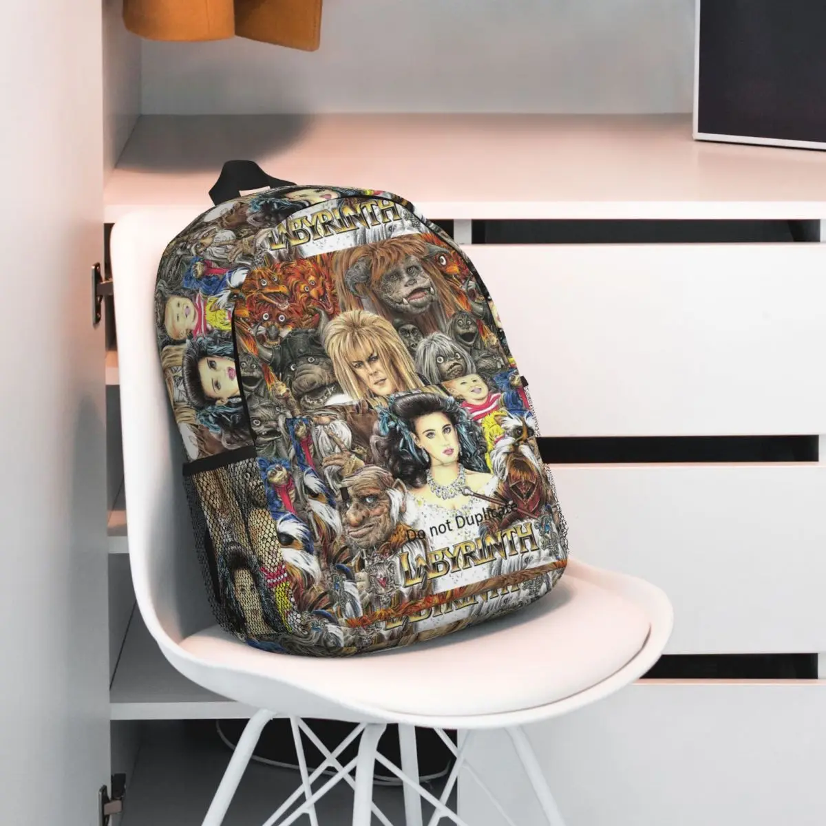 Labyrinth Top Sarah Ludo Goblins Inside Of The Labyrinth Fantasy Adventure Ambrosius Backpack Daypack BookBag Shoulder Bags