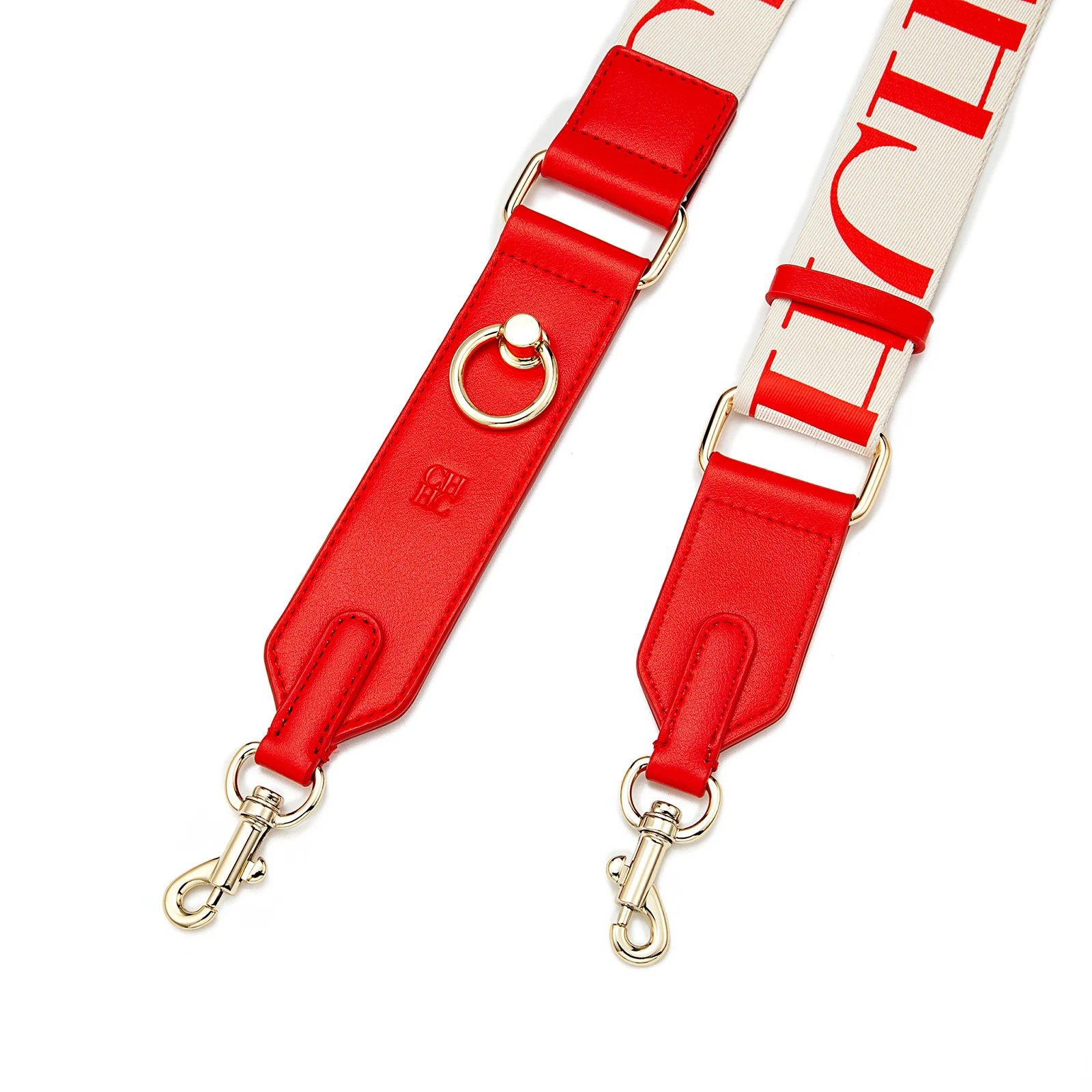 CHHC Bag Accessories Metal Letter Design Wide Shoulder Strap Crossbody Long Strap for Handbags Fashionable Bag Parts