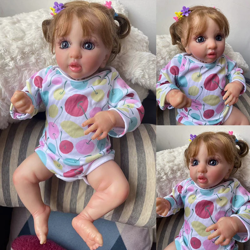 

40CM Layla Reborn Doll Cute Baby Girl Lifelike 3D Painting with Veins Multiple Layers Gifts Adults Collectible Art Handmade Doll