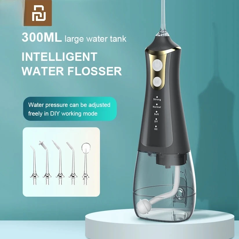 

YOUPIN Dental Irrigator Floss DIY Mode 5 Jets Water Flosser Pick Mouth Washing Machine Cleaning USB Rechargeable Oral Irrigator