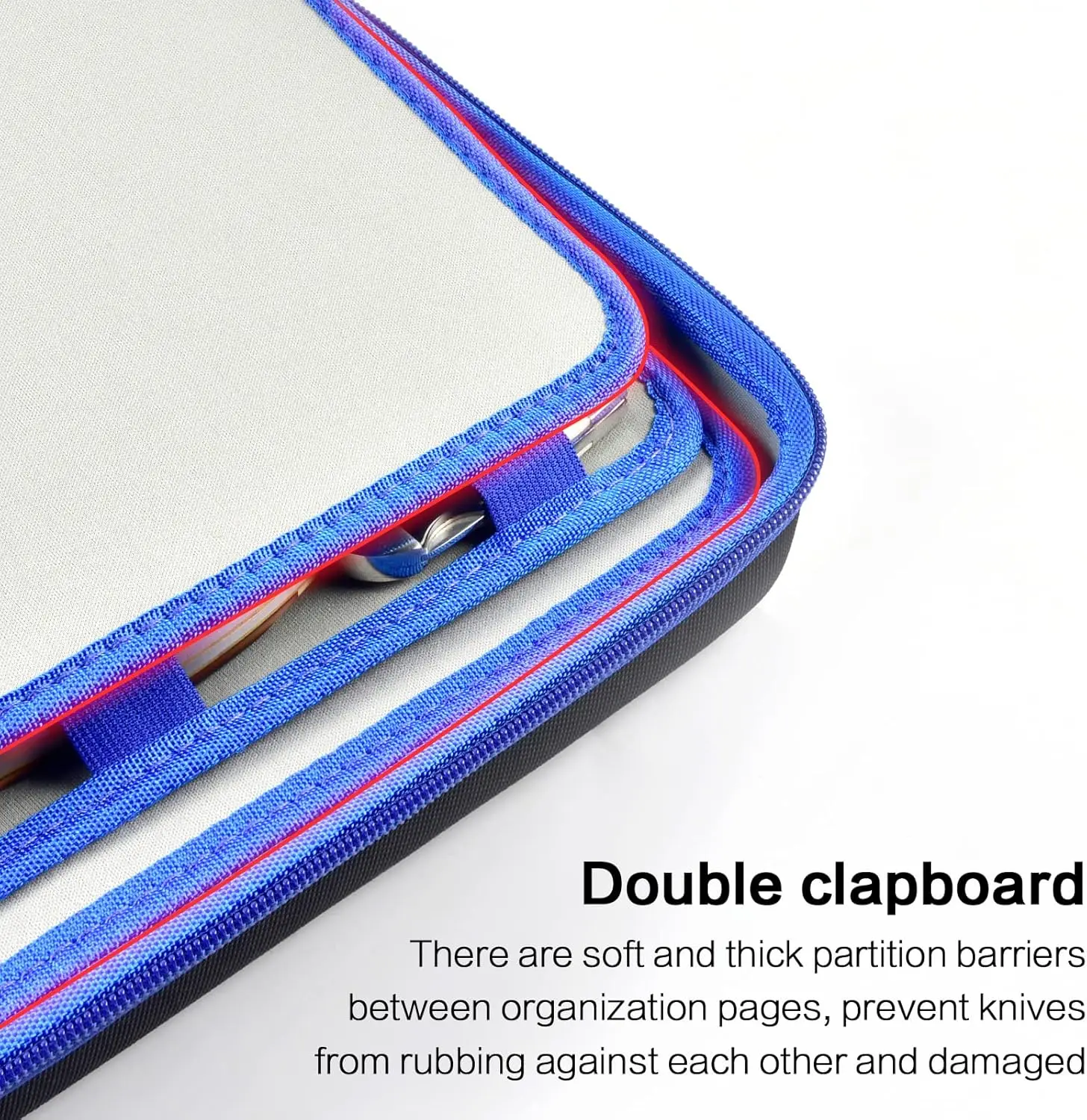 (العلبة فقط) حافظة عرض السكاكين لأكثر من 66 سكاكين جيب، صندوق تخزين سكاكين الفراشة، حامل منظم سكاكين قابلة للطي، سكاكين