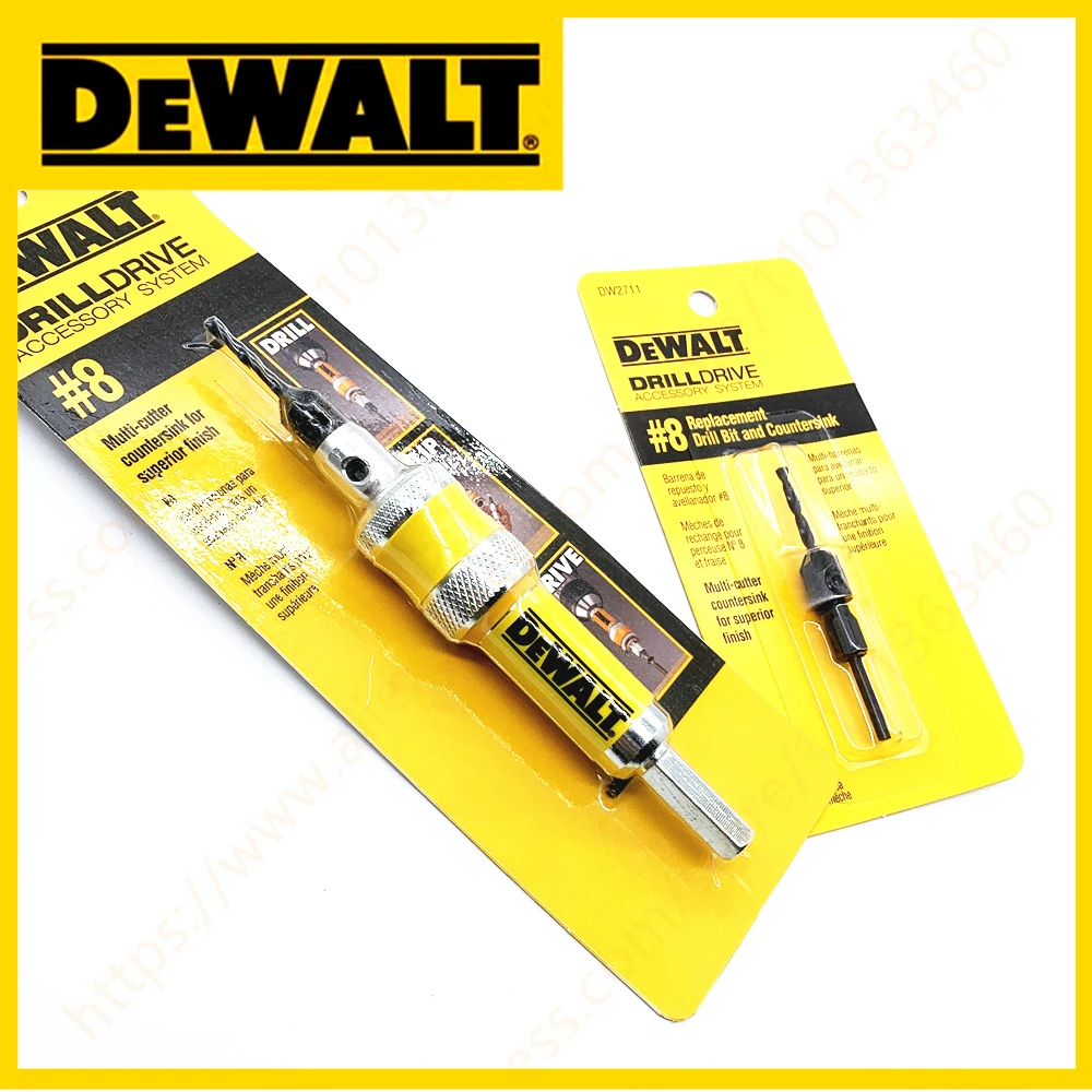 DEWALT DW2701 #8 taladro Drive Drive Flip Drive unidad completa 2 en 1 avellanador broca madera 8mm accesorios con DW2711