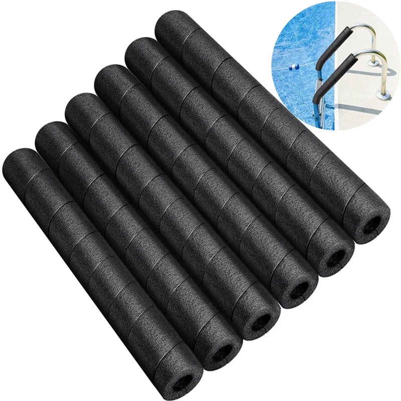 6 Pcs Pipe Insulation Foam Tube -Foam Pipe Covers -Soft Foam Tubing Insulation Wrap Spiral Basement Pole Cover Protector