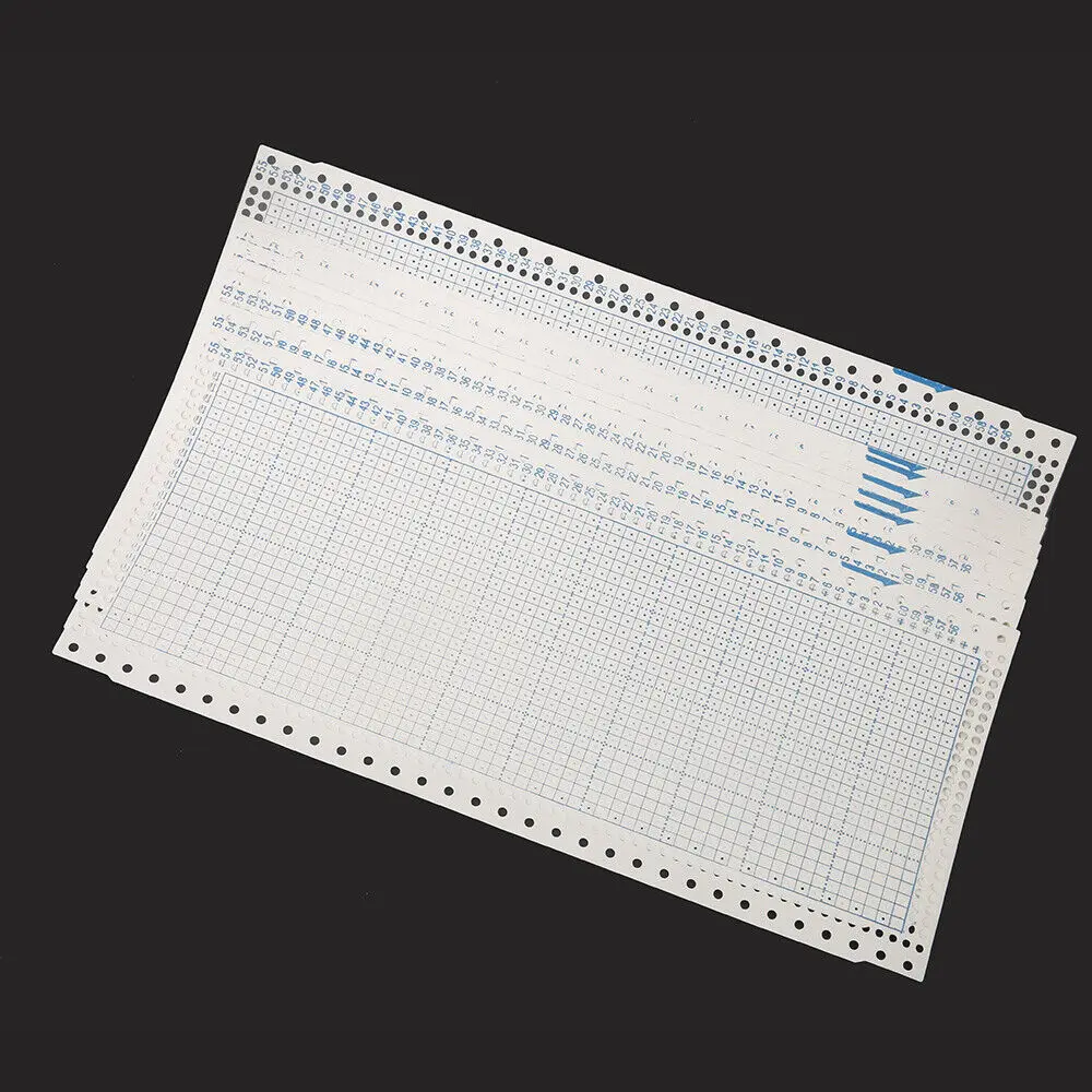 10pcs Blank Punch Card 24 Stitch fit for Brother Singer SReed Knitting Machine HG7713