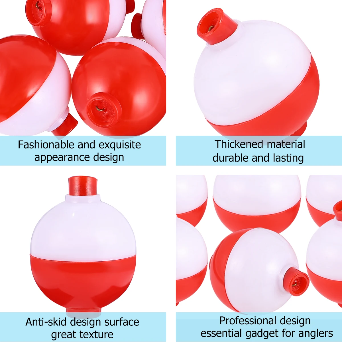 

10pcs Floats Lightweight Plastic Ball Float Luya Bait Plastic Ball Float Fishing Supplies Sea Fishing Gear Reel
