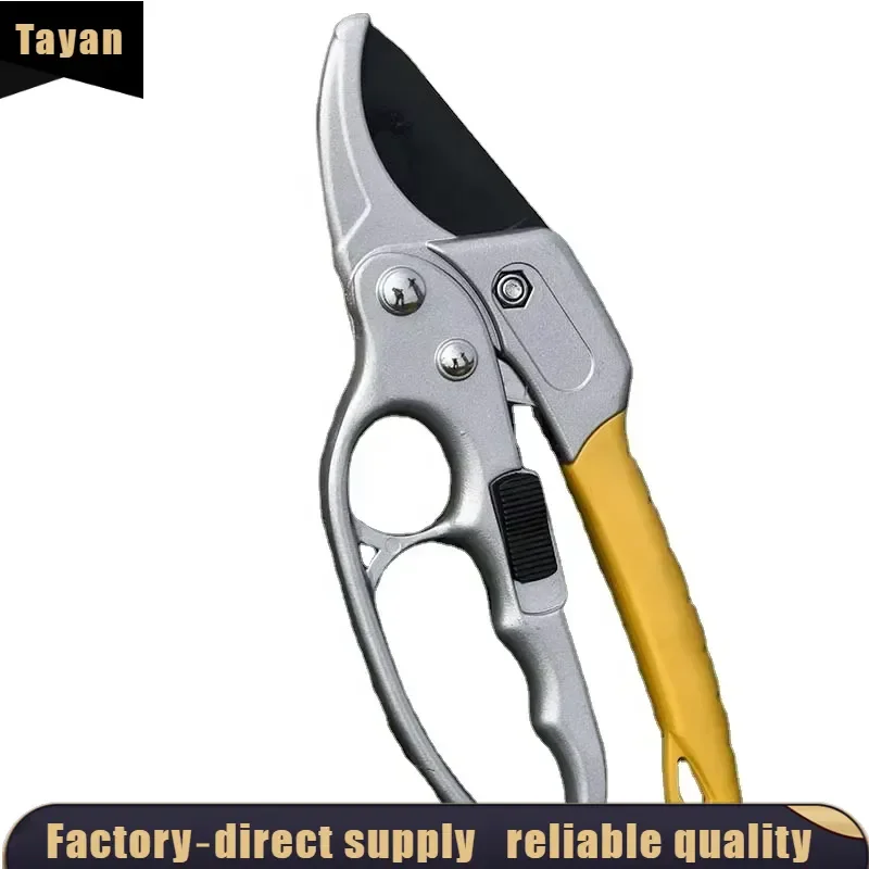 AliExpress – EE1 for Hot Selling High Carbon Steel SK5 Blade Ratchet Pruning Shear Smooth Edge Garden Secateur Tree Cutter Safety Lock