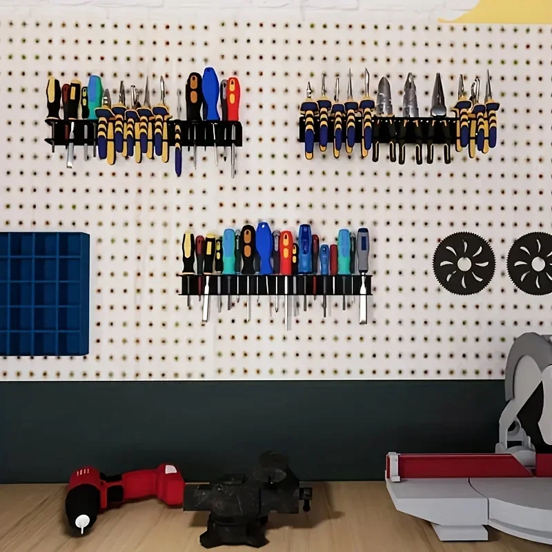 Multifunctional Garage Wall Tool Rack Metal Storage For Screwdriver Pliers
