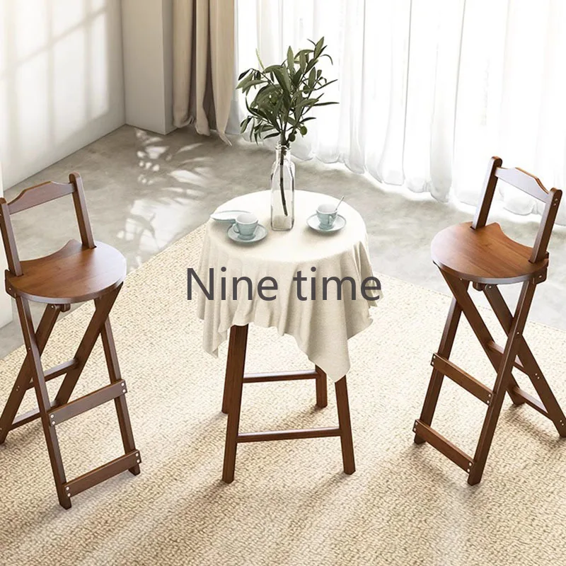 

Modern Design Bar Chair Writing Shop Stool High Portable Folding Chairs Stackable Rattan Stools Vanity Taburete Alto Industrial