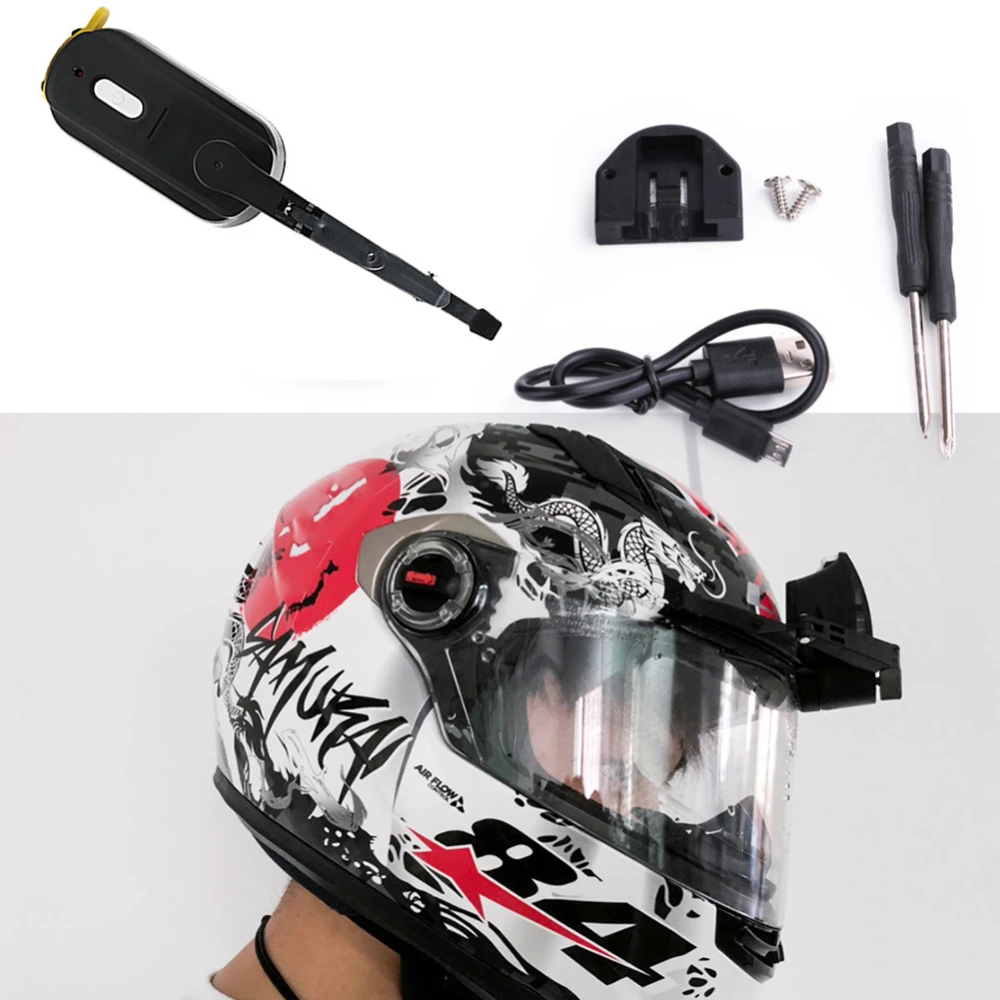 

Universal Motorcycle Helmet Wiper Second Generation Upgrade Lightweight Durable Electric Wiper Compatible with Most Visor