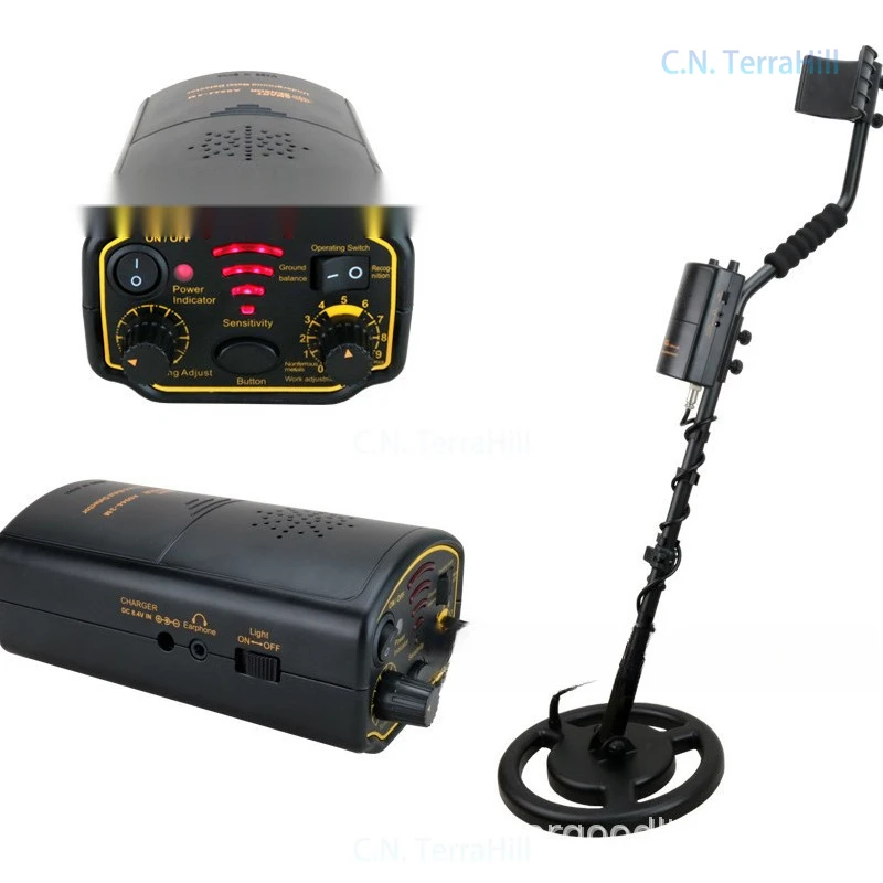 Underground Metal Detector with Gold Silver Bronze Discrimination for Outdoor Treasure Hunting, AS964