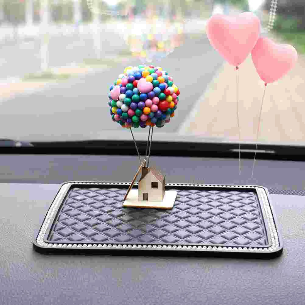 Valentine Day Log Cabin Decorations DIY Balloons Little House Model Kit Creative DIY House Desktop Ornaments DIY Car Decoration