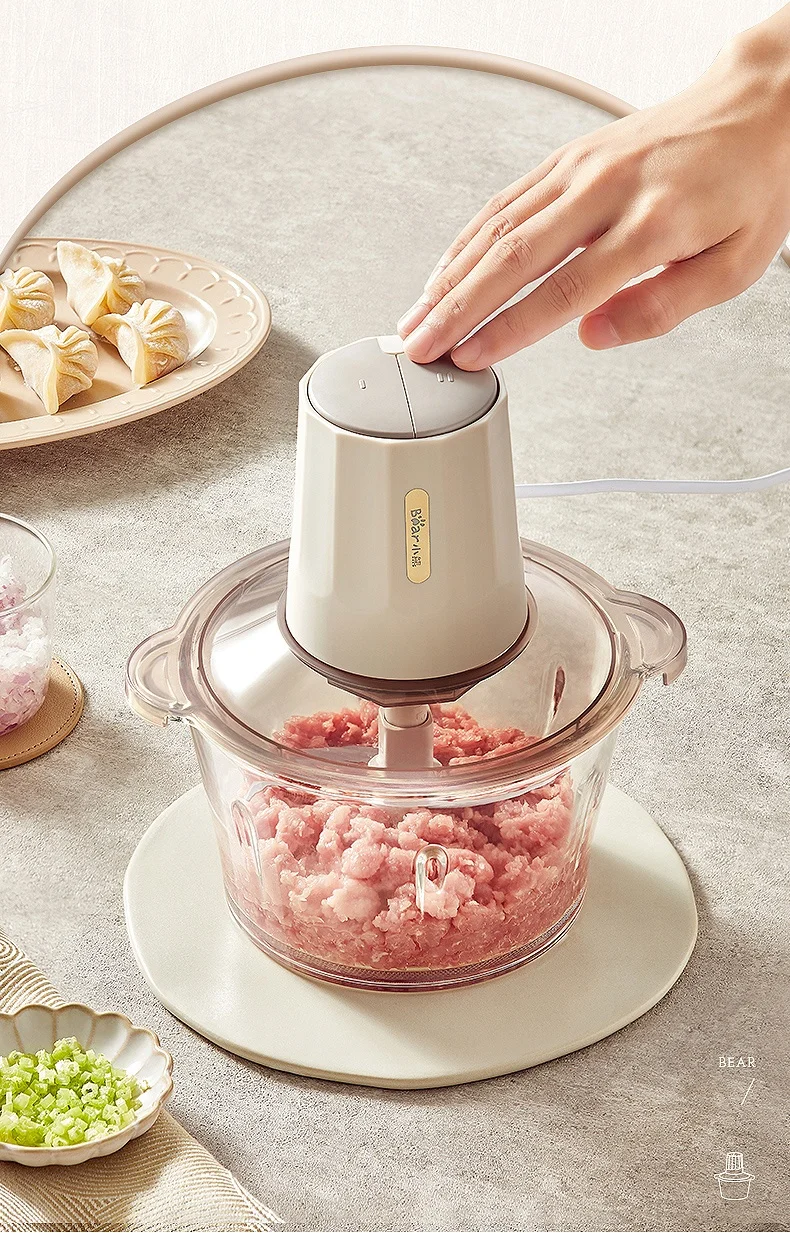 220V Multifunctional Bear Meat Grinders, Automatic Electric Food Processor for Grinding and Mixing