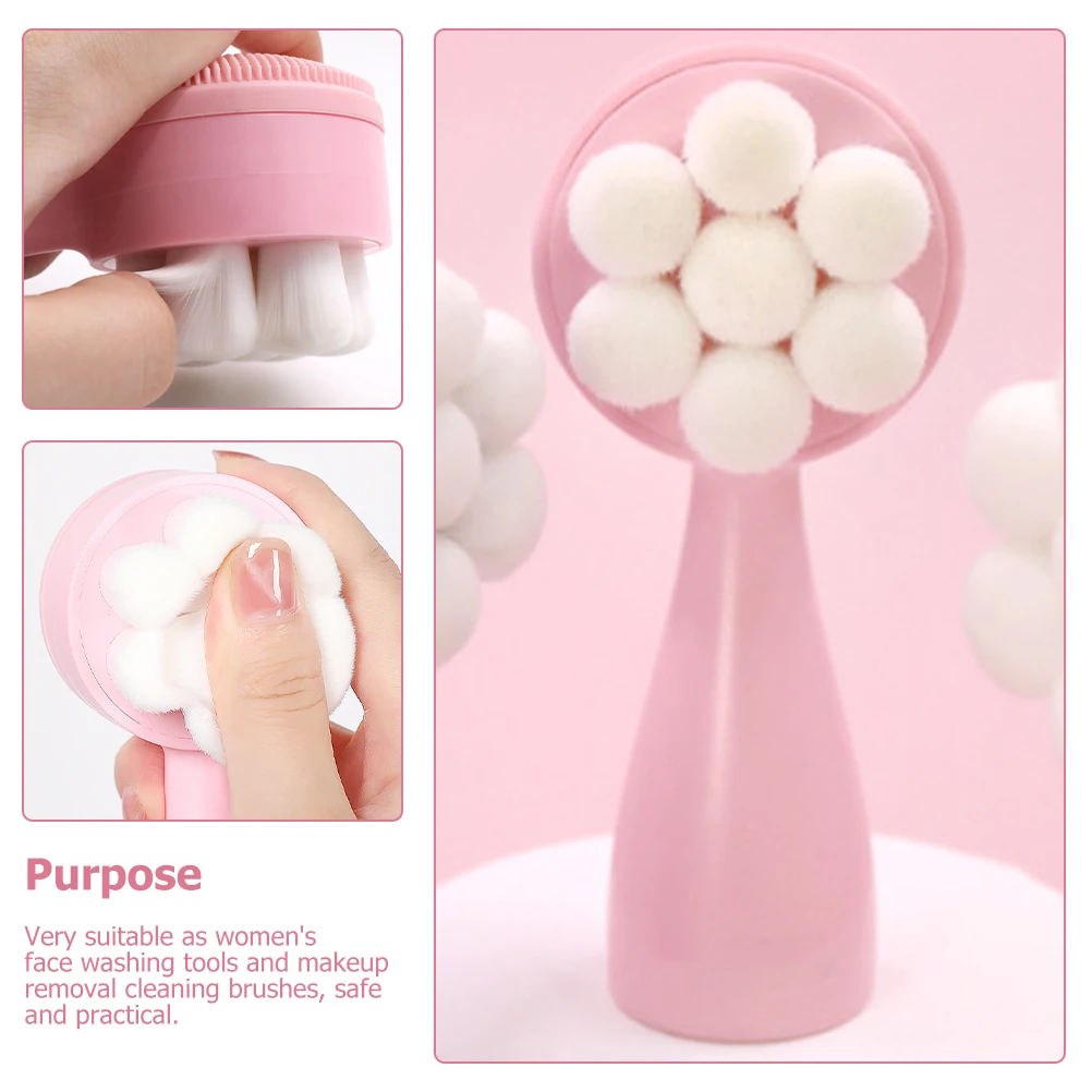 

Women's Face Washing Brush Silicone Facial Cleanser with Soft Bristles Removes Impurities Safely Great Gift for Birthday