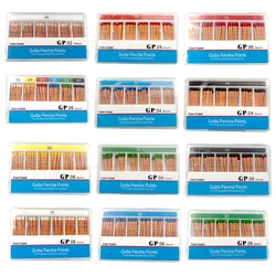 AG 120Pcs Dental Gutta Percha Points Color Coded Taper 02 Size 15/20/25/30/35/40 Dentistry Tools Laboratory Material