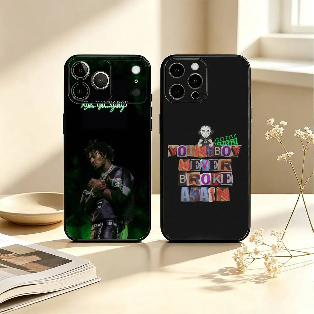 Stylish R-Rapper nba youngboy  Soft Black Phone Case for iPhone 17 16 15 14 13 12 11 Plus Pro Max Others Cover