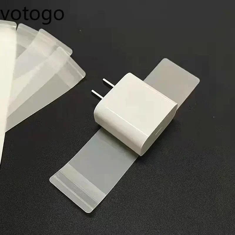 200Pcs Plastic Factory Film For Charging 20W Adapter PD USB C Fast Charge Power iPhone Ipad US Plug Wrap Protector Stickers