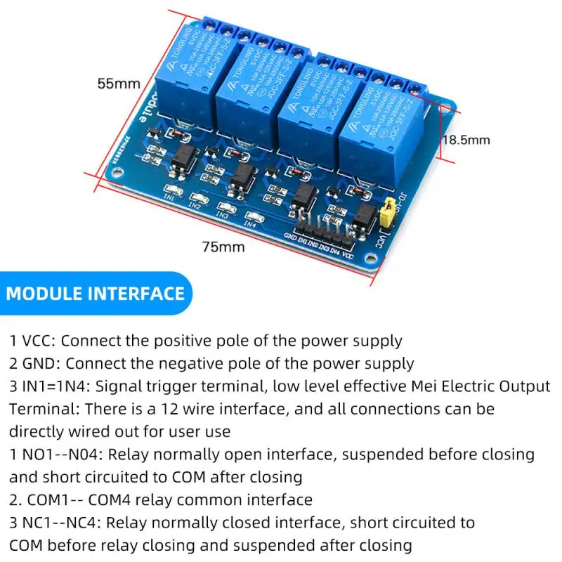 1 stks 1 2 4 6 8-weg 5V12V24V Relaismodule Met Optocoupler Isolatie Laag Niveau Trigger Development Board