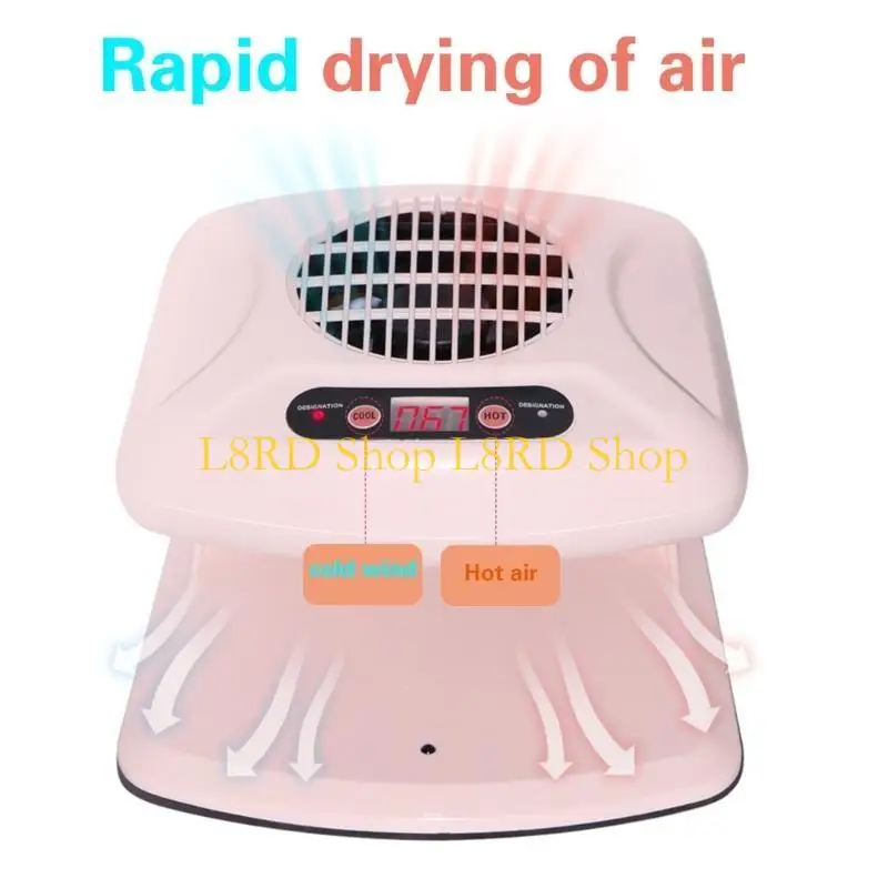 L8rd Warm en koele windnagroger nagels Poolse droger Nagel droogventilator met automatische sensoren 300W lucht nageldroger