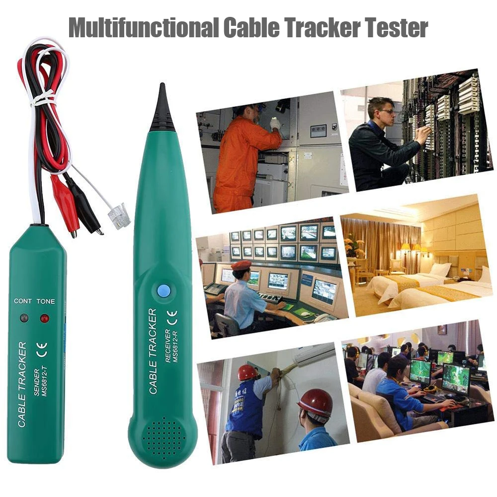 Probador de rastreador de Cable MS6812, detector de línea LAN profesional, UTP STP, trazador de Cable telefónico, ubicación de punto de interrupción, tono de diagnóstico