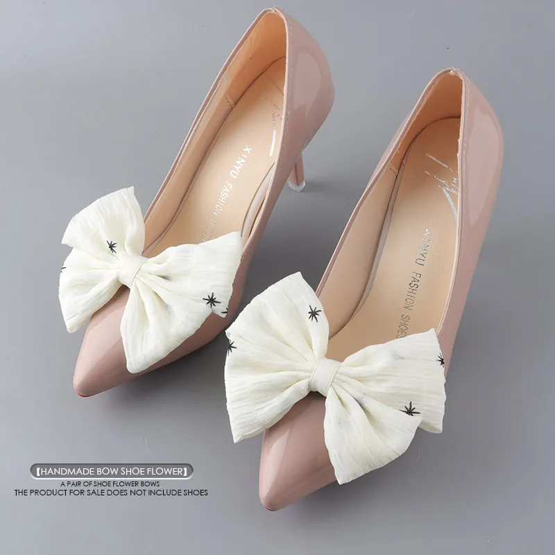 High quality shoe clip shoe flower, bow buckle accessory,detachable bridal retro wedding shoes, dance party high heels accessory
