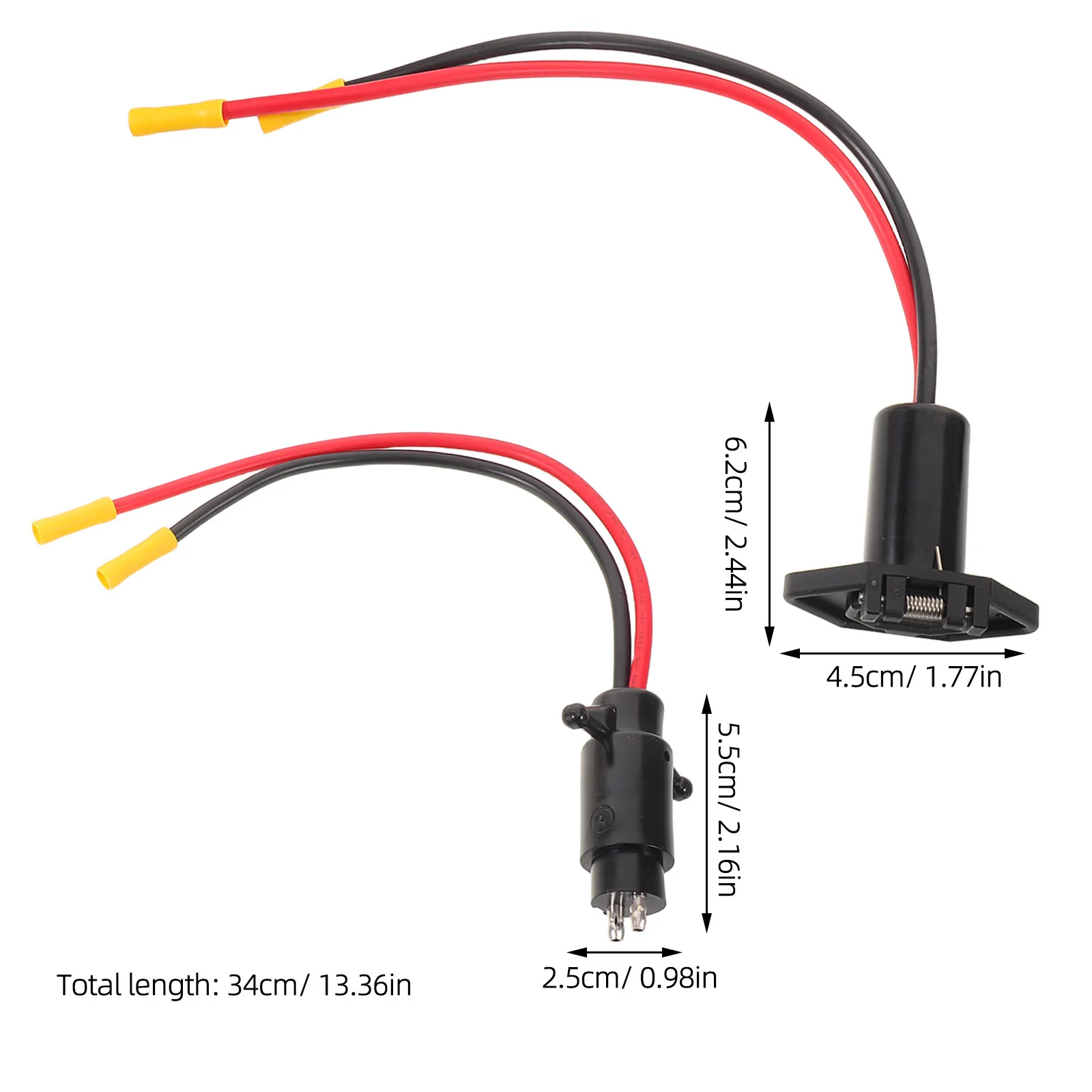 1Set Waterproof Trolling Motor Plug Quick Connect Polarized Yacht Power Socket Marine Connector for Fishing Boat Kayak Motor
