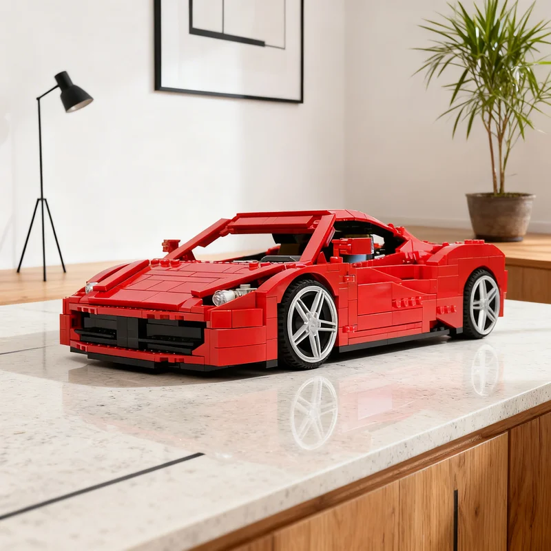 

960pcs MOC Ferrariesd 458 Italia Cars Model Building Blocks Construction Christmas Gifts Toy Creative DIY Idea Education Brick